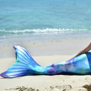 Dress Up/Swim Like a Mermaid: Fin Fun Mermaid Tails + Monofin Size 8